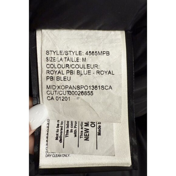 Canada Goose Expedition Parka M/M Blue W/ Fur Trim Hood Arctic Program Patch War - Picture 8 of 16